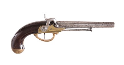 Lot 26 - A Rare French Bronze Frame Cavalry Percussion Pistol, Modèle 1779.
