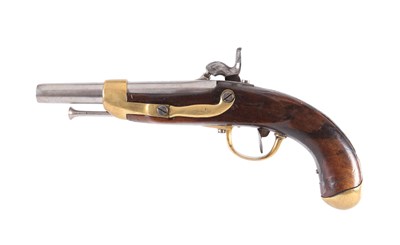 Lot 40 - A French 1804 Cavalry Percussion Pistol, modèle 'AN XIII’