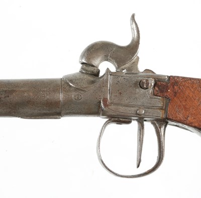 Lot 33 - A Liege Proofed Percussion Pistol, 19th Century