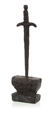 Lot 63 - Bronzen object 'Excalibur'