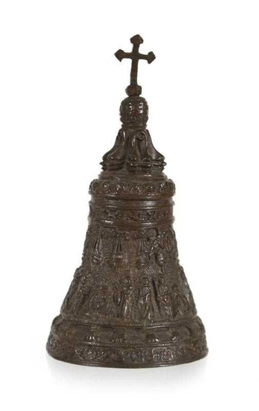 Lot 128 - Bronzen tafelbel