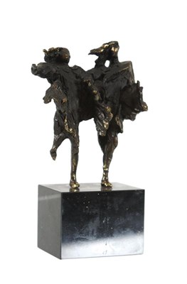 Lot 132 - Bronzen sculptuur 'Twee Danseressen'