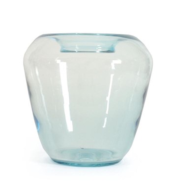 Lot 135 - Leerdam, transparante blauwglazen vaas