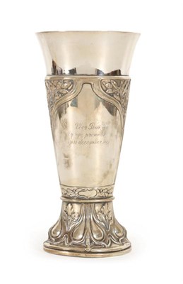 Lot 151 - Zilveren Jugendstil bokaal, Duitsland, rond 1900