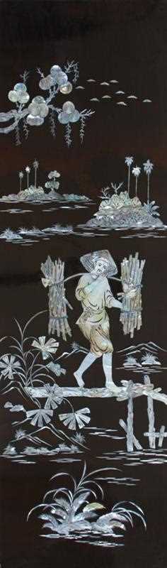 Lot 174 - Chinees lakpaneel