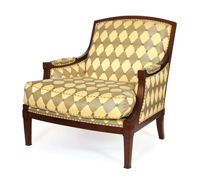 Lot 208 - Mahoniehouten fauteuil