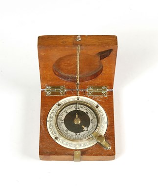 Lot 25 - An English Compass in Wooden Case, Ca 1900