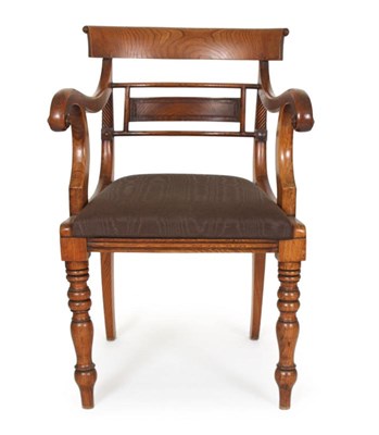 Lot 293 - Iepenhouten Empire armfauteuil, Netherlands, ca. 1790