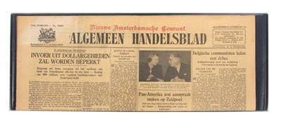 Lot 324 - Origineel 'Algemeen Handelsblad'