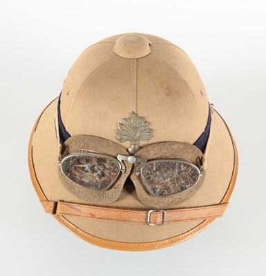 Lot 106 - French Cork Casque Colonial Pith Helmet