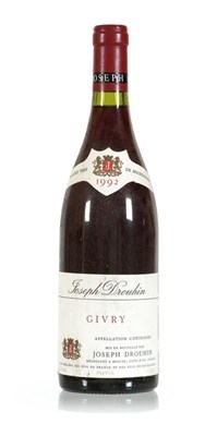 Lot 390 - 2 flessen 'Joseph Drouhin Givry', 1992