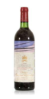 Lot 408 - 1 fles 'Château Mouton Rothschild', 1980