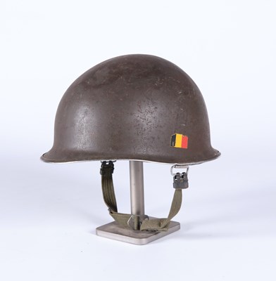 Lot 120 - Belgian M51 Steel Combat M1 Helmet