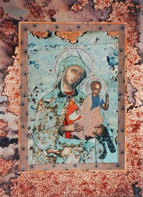 Lot 766 - Fotocollage 'Madonna met kind'