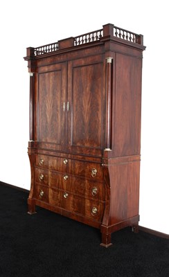 Lot 149 - Antique Dutch 18th Century Mahogany Cabinet.