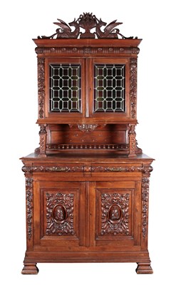 Lot 157 - A 19th Century French Renaissance style Oak Cabinet
