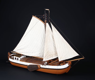 Lot 162 - Handmade Wooden Model of a ‘Peat’ Barge