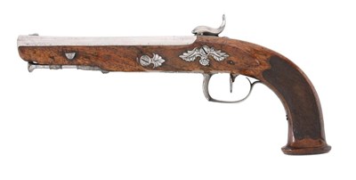 Lot 59 - A Percussion Pistol for an Officer, Liège, circa 1800