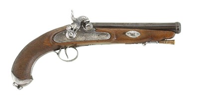 Lot 61 - A Spanish Percussion Pistol for an Officer, dated 1846