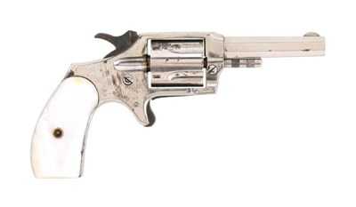 Lot 74 - A Six-Shot Revolver with Mother-of-Pearl grip, circa 1880
