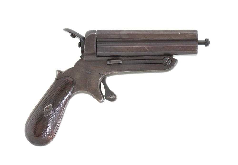 Lot 76 - A Spanish Deringer of Sharp's Patent Type, late 19th Century