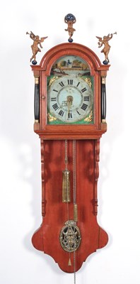 Lot 164 - A Tall Frisian Oak Wall Clock, Holland ca. 1830