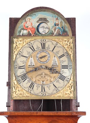 Lot 165 - 18th Century Striking Dutch Burl Walnut Longcase Clock