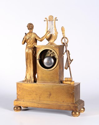 Lot 167 - A French Gilded Empire table/mantle clock pendulum