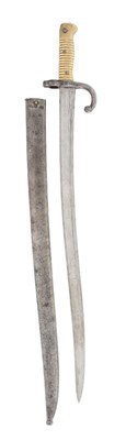 Lot 154 - A French Chassepot Cadett Bayonet or Sword Bayonet, M1866