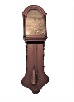 Lot 172 - A Tall Frisian Oak Wall Clock, Holland ca. 1830