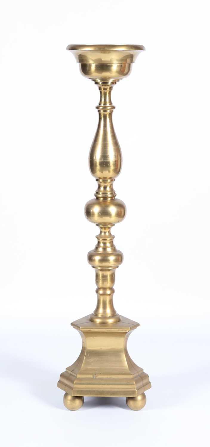Lot 178 - A Tall Bronze Candlestick