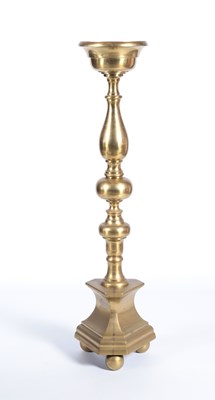 Lot 178 - A Tall Bronze Candlestick