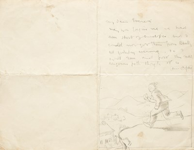 Lot 187 - Illustrated Letter by Sir William Orpen (KBE, RA, RHA)