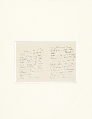 Lot 199 - Handwritten Letter by Sir William Orpen (Attributed)