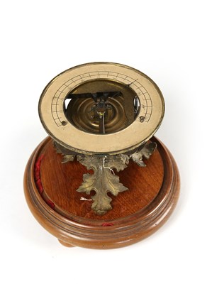 Lot 38 - A Brass Table Barometer, Ca 1900