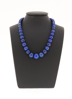 Lot 607 - Lapis Lazuli Necklace