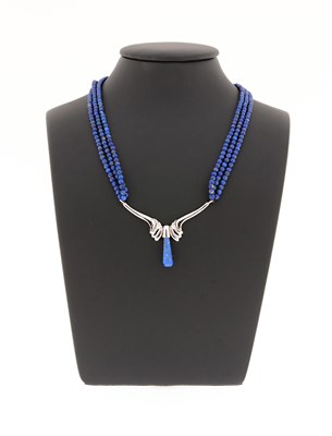 Lot 610 - 3-Strand Lapis Lazuli Necklace