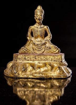 Lot 2 - Rare Bronze Figure of the Emaciated Buddha