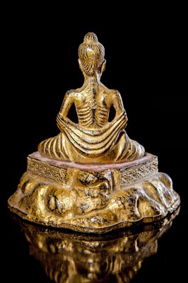 Lot 2 - Rare Bronze Figure of the Emaciated Buddha