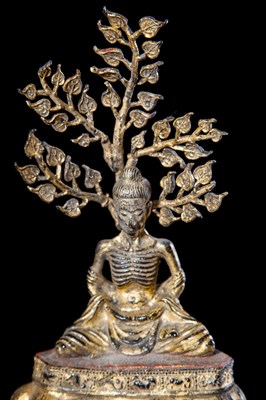 Lot 3 - Rare Bronze Figure of the Emaciated Buddha