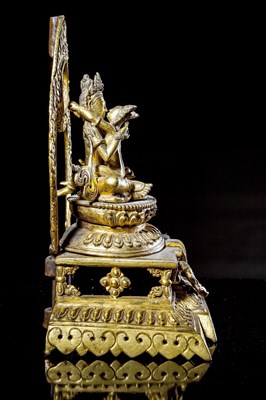 Lot 5 - Gilt Bronze Figure of Chakrasamvara and Vajrayogini