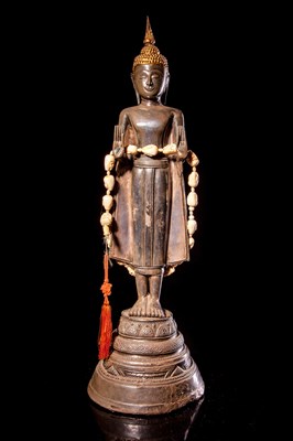 Lot 11 - A Rare Thai Silver, Ayutthaya style, Figure of Buddha Sakyamuni.