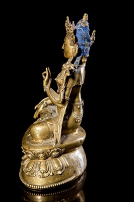 Lot 4 - A Bronze Figure of White Tara