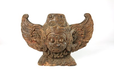 Lot 33 - Late 18th Century Wooden Carving of Barong