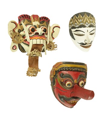 Lot 125 - A Group Of "Topeng" Indonesian Dance Masks