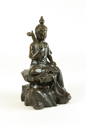 Lot 168 - A Bronze Figure of a Seated Buddha