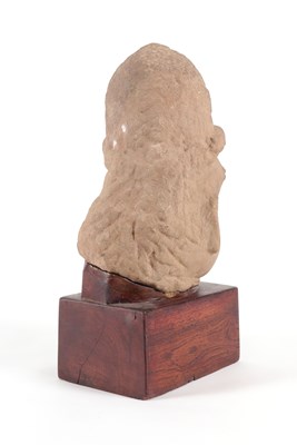 Lot 24 - A Large Sandstone Head of Shiva
