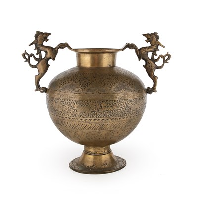 Lot 98 - Engraved Bronze Vase