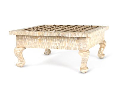 Lot 33 - Mother-of-Pearl Mounted Low Table