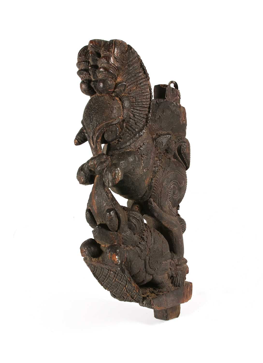 Lot 127 - Carved Indian Hardwood Figure of a Mythical Beast